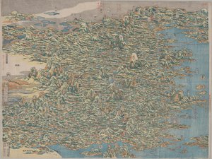 Kända platser i Kina av Katsushika Hokusai