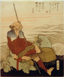 Fiskare på stranden av Katsushika Hokusai