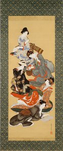 Fem vackra kvinnor av Katsushika Hokusai