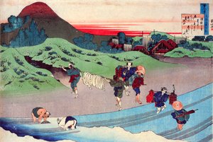 Från serien Hundred Poems by One Hundred Poets: Jito Tenno, c1830. av Katsushika Hokusai