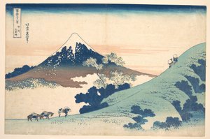 Fuji sett från Inume-passet () av Katsushika Hokusai