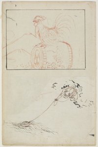 Åskguden och hans trumma av Katsushika Hokusai