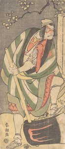 Ichikawa Grape Dyeing Dan Juro är medlem i Mungakus första utnämning. . . 1781-1801. av Katsushika Hokusai