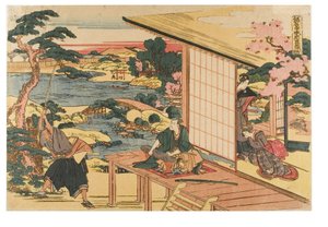 Kanadehon Chushingura (De lojala tjänarnas skattkammare), akt 2 av Katsushika Hokusai