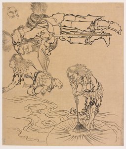 Legendariska varelser, sent 1700-tal - tidigt 1800-tal. av Katsushika Hokusai