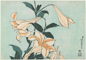 Liljor av Katsushika Hokusai