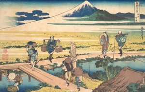 Nakahara i Sagamiprovinsen Soshu Nakahara, från serien Thirty-six Views of M..., ca. 1830-32. av Katsushika Hokusai