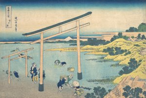 Noboto Bay Noboto no ura, från serien Thirty-six Views of Mount Fuji Fugaku ..., ca. 1830-32. av Katsushika Hokusai