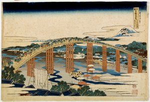 Okazaki Yahagi B Ri d Geo Ver Urban examen. Japan sleep p Hayashi t av Hokusai (1760-1894) av Katsushika Hokusai