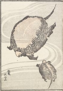 Sayama-ga-ike pon d-medlemmen Musashi P Rovinse, 1817 av Katsushika Hokusai