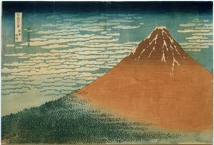 Sydlig vind och klar morgon av Katsushika Hokusai