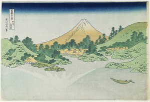 Vattnets yta vid Misaka i Ko_shu_-provinsen, 1831-1834 av Katsushika Hokusai