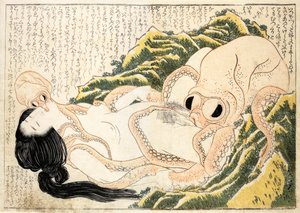 Fiskarfruns dröm av Katsushika Hokusai