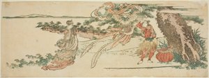Fjäderdräkten (Hagoromo) av Katsushika Hokusai