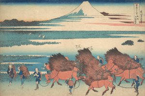The New Fields at Ono i Suruga-provinsen Sunshu Ono shinden, från serien Thir..., ca. 1830-32. av Katsushika Hokusai
