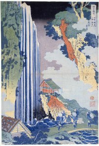 Ono-vattenfallet längs Kisokaido av Katsushika Hokusai