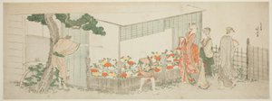 Pionshowen av Katsushika Hokusai