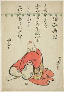 Poeten Sojo Henjo, från serien Six Immortal Poets (Rokkasen) av Katsushika Hokusai