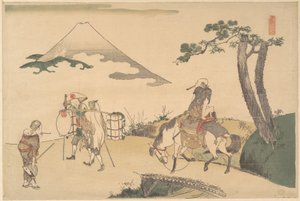 Toppen av berget Fuji av Katsushika Hokusai