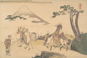 Toppen av berget Fuji, ca. 1800. av Katsushika Hokusai