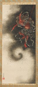 Åskgud, Edo-perioden av Katsushika Hokusai