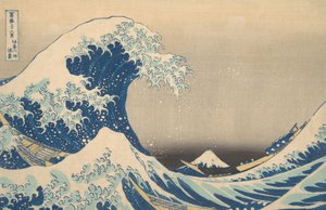 Under the Wave utanför Kanagawa Kanagawa oki nami ura, även känd som The Great Wave, ..., ca. 1830-32. av Katsushika Hokusai