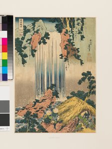 Vattenfallet Yoro i provinsen Mino (kopia) av Katsushika Hokusai