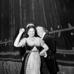 Renata Tebaldi och Tito Gobbi på La Scala, Milano