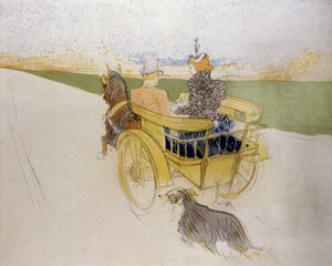 Ofrälse. Henri de Toulouse-Lautrec (1864 - 1901). Litografi. Litet museum, Limoux.