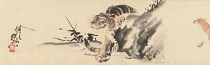 Skisser över fåglar och djur, sent 1800-tal, före 1870. av Kawanabe Kyosai