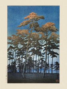 Hikawa-parken i Omiya (1930) av Kawase Hasui och Watanabe Shozaburo