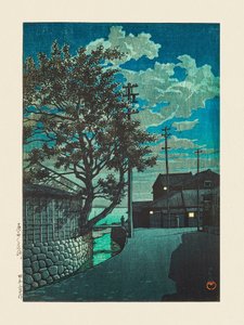 Kamezaki Bishu 1928 av Kawase Hasui