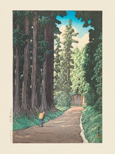 Nikko Gaido (Vägen till Nikko) (1930) av Kawase Hasui