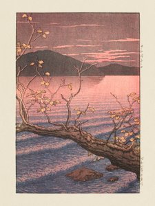 Towadako Noguchi (Towada-sjön, Aomori) (1932) av Kawase Hasui