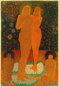 Adam och Eva av Kazimir Severinovich Malevich