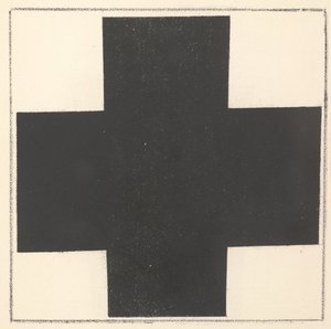 Svart kors från "Suprematism: 34 teckningar" av Kazimir Severinovich Malevich