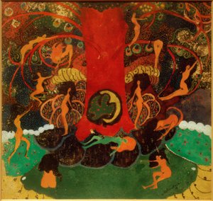 Livets träd och dryader av Kazimir Severinovich Malevich