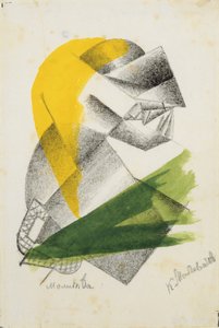 Bön II, c.1913 av Kazimir Severinovich Malevich