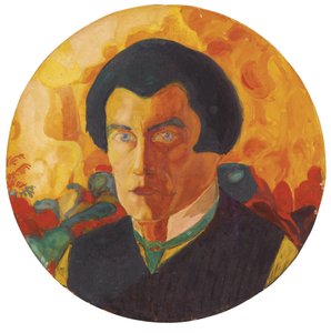Självporträtt, 1908-1910 av Kazimir Severinovich Malevich