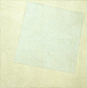 Suprematistisk komposition. Vitt på vitt, 1918 av Kazimir Severinovich Malevich