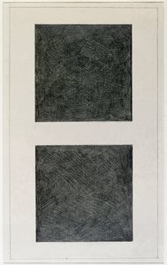 Suprematistiskt element: två rutor (olja på duk, 1900-talet) av Kazimir Severinovich Malevich