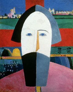 The Head of a Peasant, ca 1929-32 (olja på duk) av Kazimir Severinovich Malevich