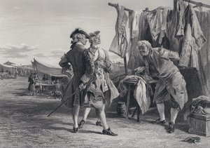 Illustration för The Pirate av Sir Walter Scott (gravyr)