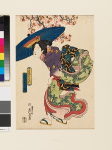 Rückkehr von der Blumenbesichtigung im dritten Monat von Keisai (1790-1848) Eisen