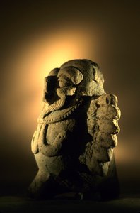 Artefakt, Cancuen, Guatemala, Arthur Demarest, Tomas Barrientos, Maya, palats, Classi..., 2004 (foto) av Kenneth Garrett