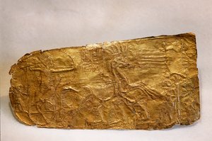Guldpanel från Tutankhamuns grav, Nya riket, 2002 (foto) av Kenneth Garrett