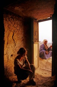 Norra gravarna, kungliga gravar i Amarna, Egypten av Kenneth Garrett