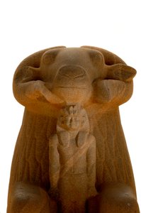 Taharka och sfinx med ramhuvud, Gebel Barkal,Svarta faraoner, nubier, Sudan, National..., 2007 (foto) av Kenneth Garrett