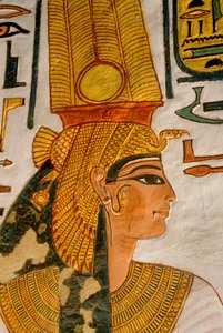 Nefertaris grav, hustru till Ramses II (den store), Drottningarnas dal; Egypten, Nya riket