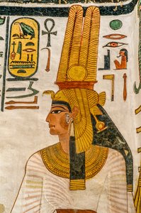 Drottning Nefertaris grav; Egypten, Drottningarnas dal, Nya riket, Egypten, hustru till Ram...